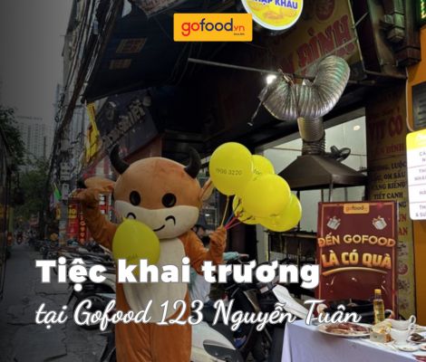 Tiệc khai trương, thưởng thức miễn phí thịt bò, cá hồi đang chờ bạn tại Gofood 123 Nguyễn Tuân!